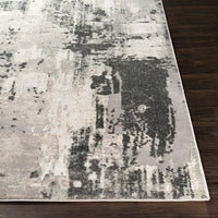 Surya Quatro Qua-2307 Charcoal, Silver Gray, Medium Gray Organic / Abstract Area Rug