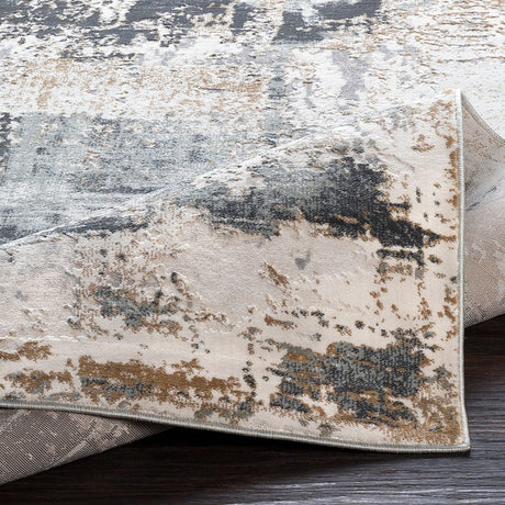 Surya Quatro Qua-2308 Silver Gray, Charcoal, Medium Gray Rugs.