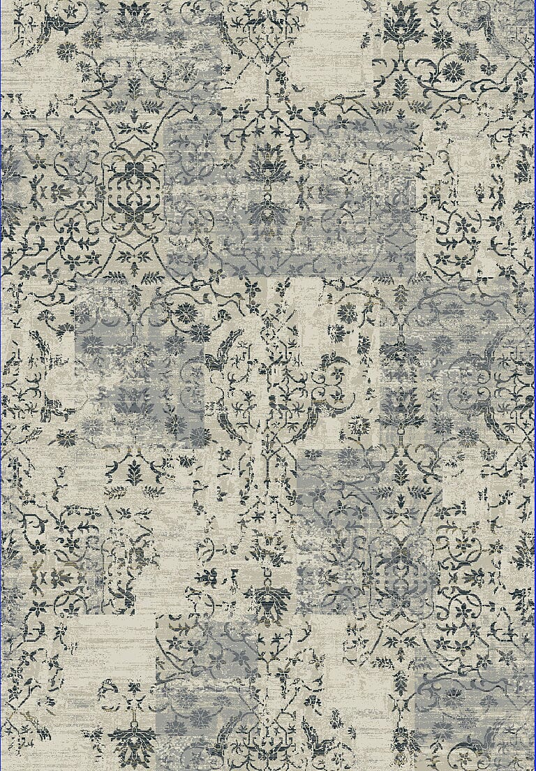 Dynamic Quartz 25010 Light Grey Vintage / Distressed Area Rug