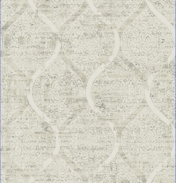 Dynamic Quartz 26190 Ivory Damask Area Rug