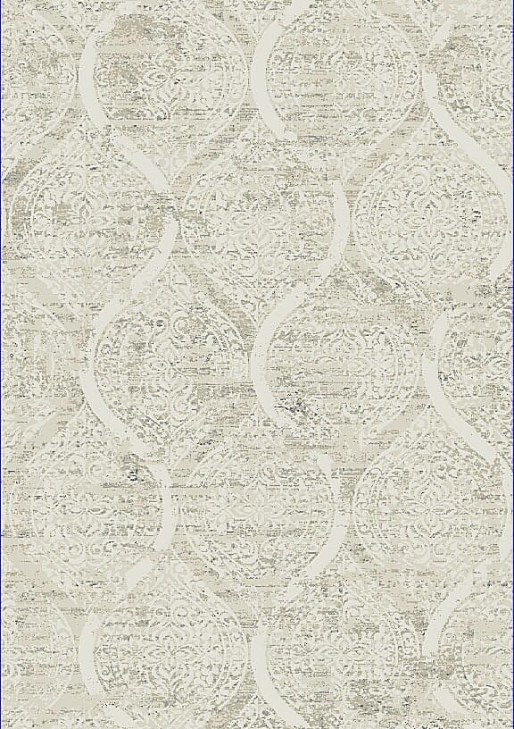 Dynamic Quartz 26190 Ivory Damask Area Rug