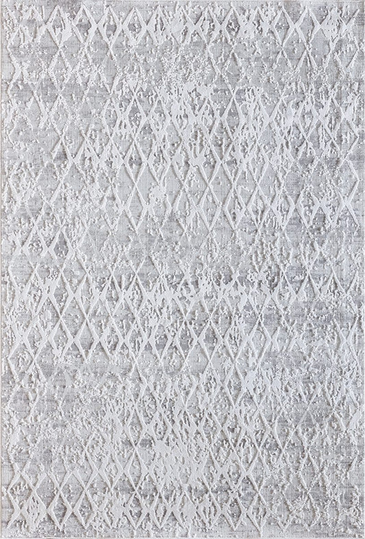 Dynamic Quartz 27039 Ivory / Silver Vintage / Distressed Area Rug