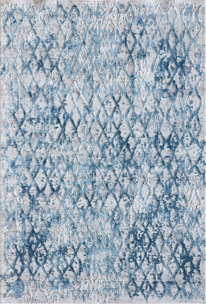 Dynamic Quartz 27039 Ivory / Blue Vintage / Distressed Area Rug