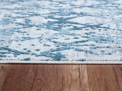 Dynamic Quartz 27039 Ivory / Blue Vintage / Distressed Area Rug