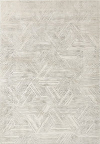 Dynamic Quartz 27041 Ivory Geometric Area Rug