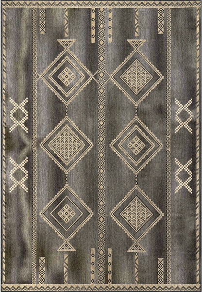 Nuloom Aria Tribal Transitional Nar1809C Charcoal Area Rug