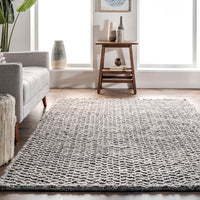 Nuloom Glendora Chevron Ngl3593A Gray Area Rug