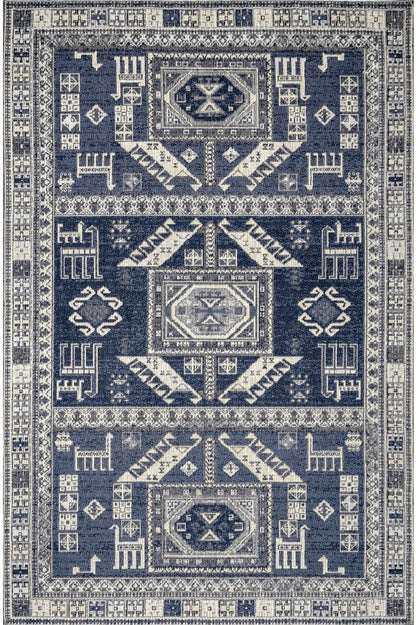 Nuloom Aztec Sahiry Naz2834B Navy Area Rug