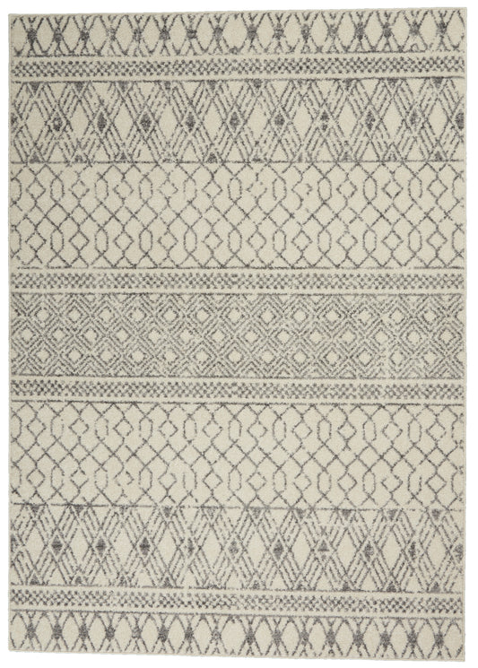 Nourison Passion Psn43 Ivory/Grey Area Rug