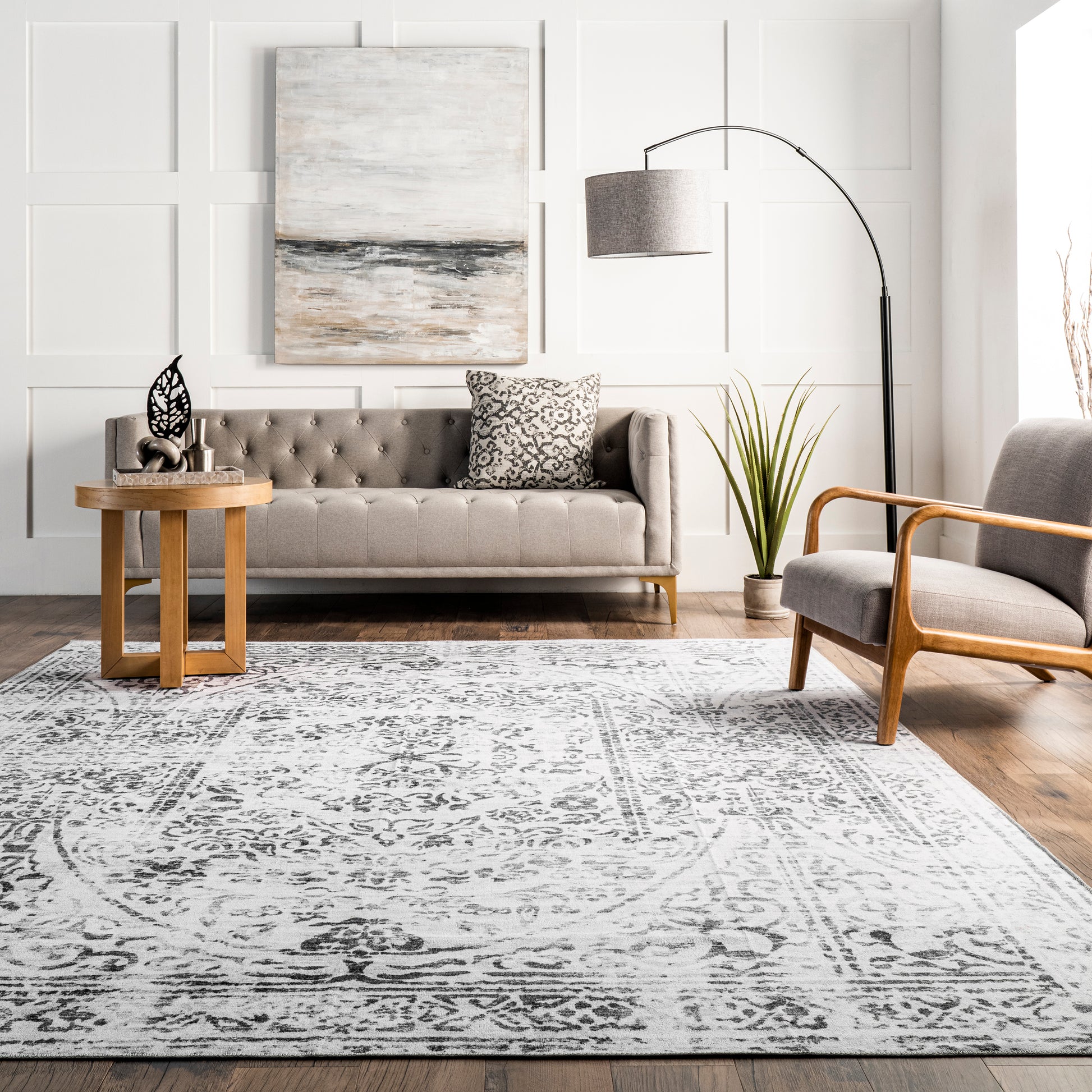 AreaRugs.com Wavaj Nwa1122A Ivory Area Rug