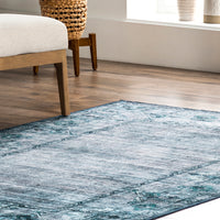 AreaRugs.com Wavaj Nwa1108A Blue Area Rug