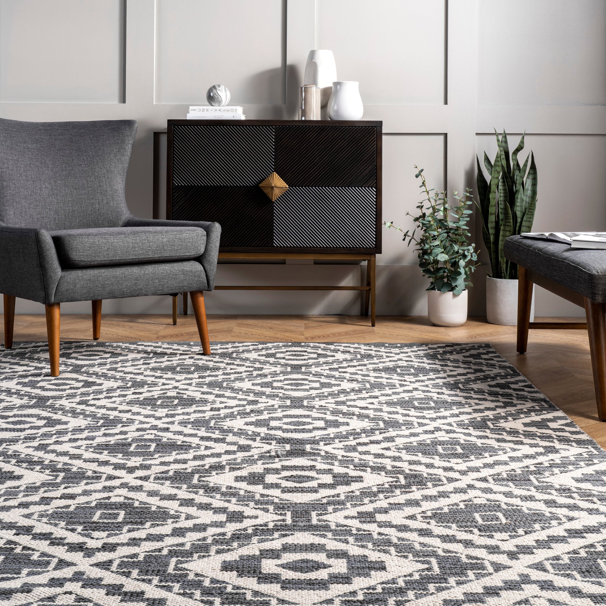 Nuloom Thea Global Nth2797A Gray Area Rug