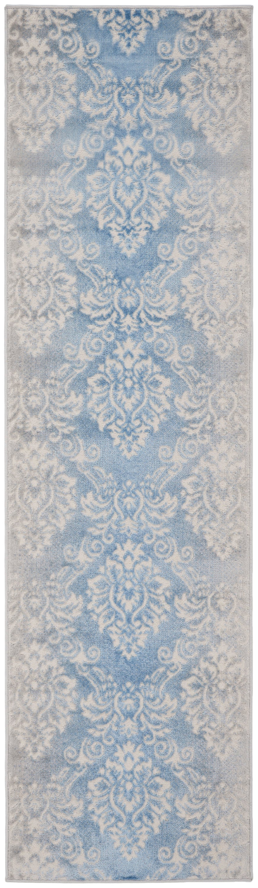 Nourison Elation Etn03 Ivory Blue Area Rug