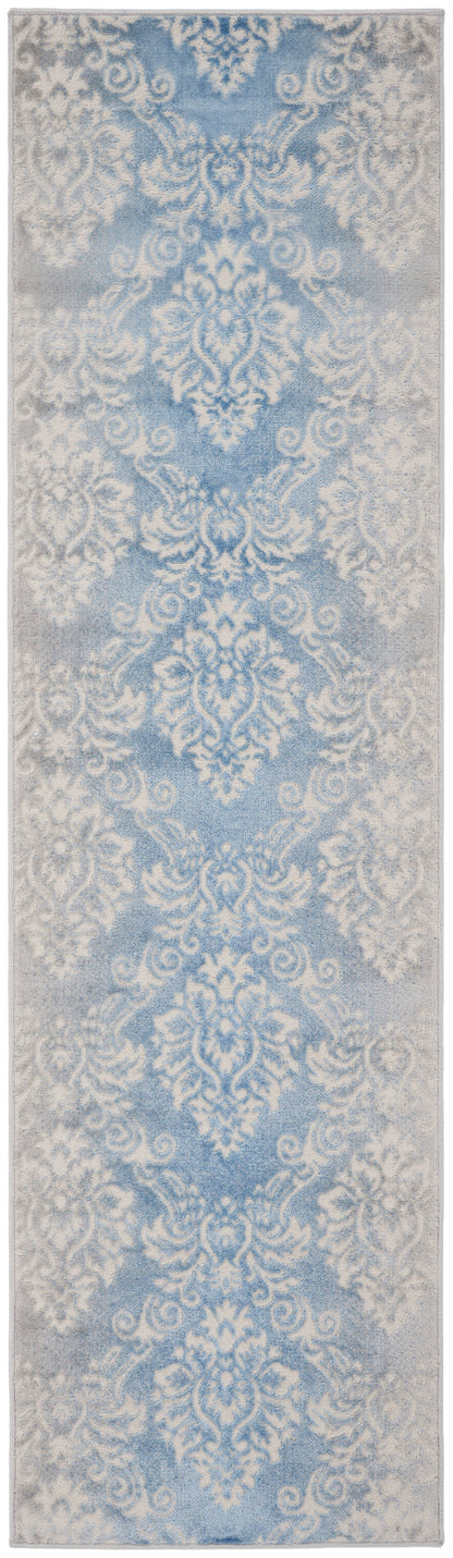 Nourison Elation Etn03 Ivory Blue Area Rug