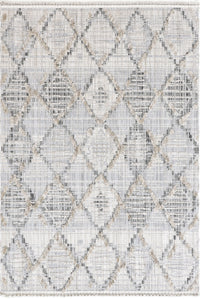 Nuloom Marni Bohemian Knotted Nma2311A Light Gray Area Rug