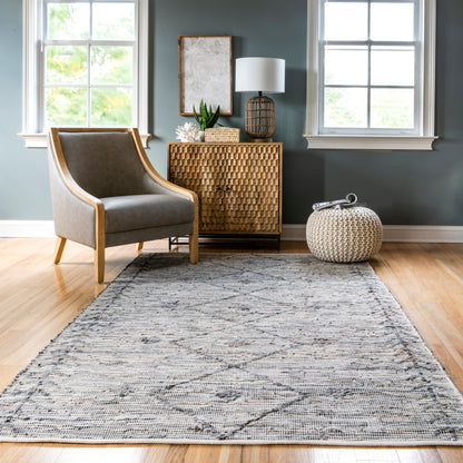 Nuloom Jasonna Leather Tribal Nja2827A Gray Area Rug