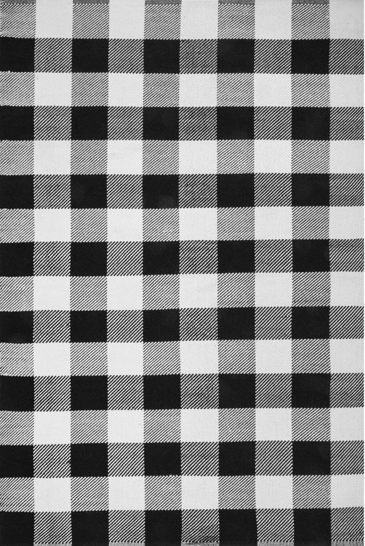 Nuloom Rylie Buffalo Plaid Nry3430A Black Area Rug