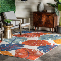 Nuloom Ryleigh Leaves Nry2633A Multi Area Rug