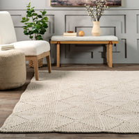 Nuloom Calista Casual Cotton Nca3301A Ivory Area Rug