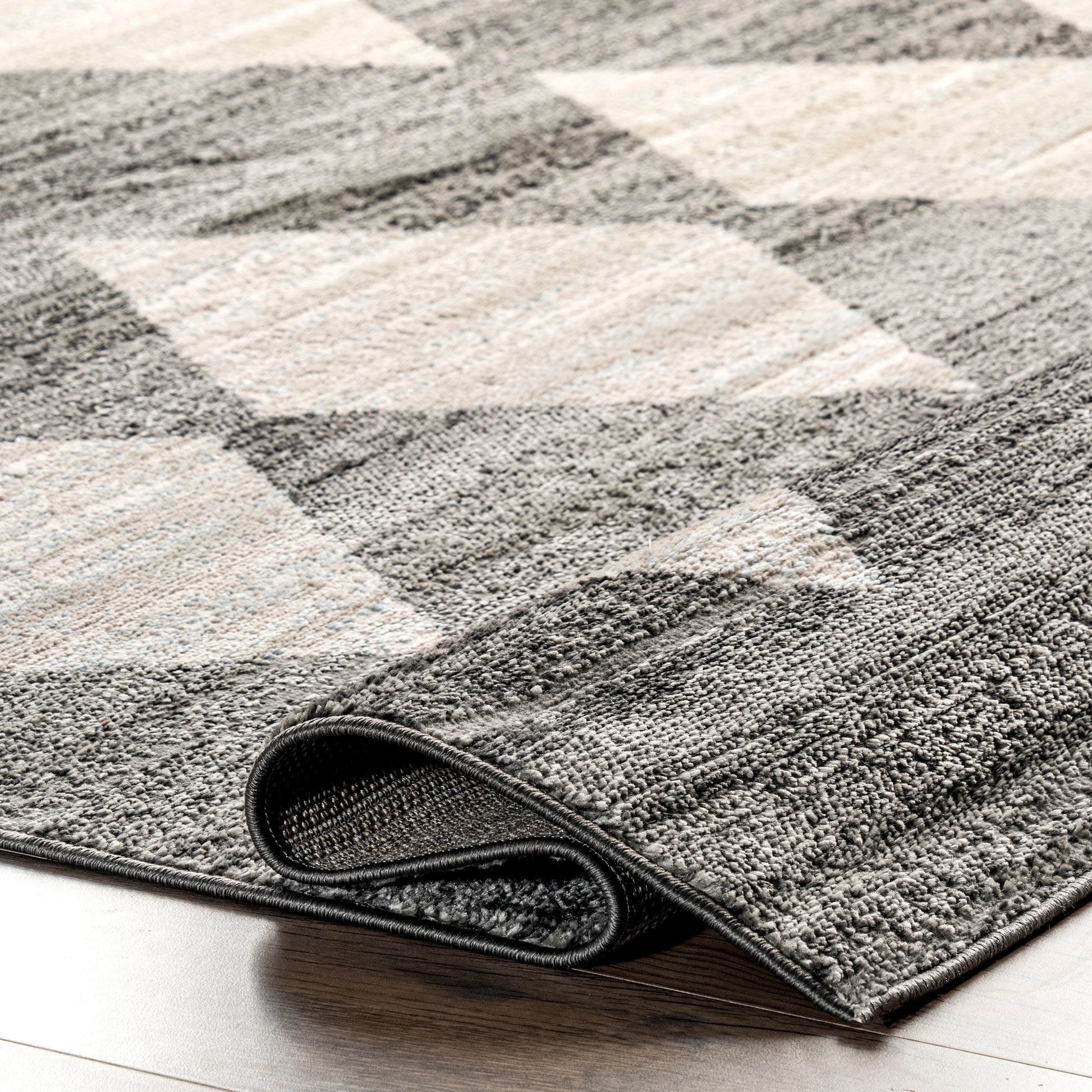 Nuloom Gianna Checker Tile Ngi1605A Gray Area Rug