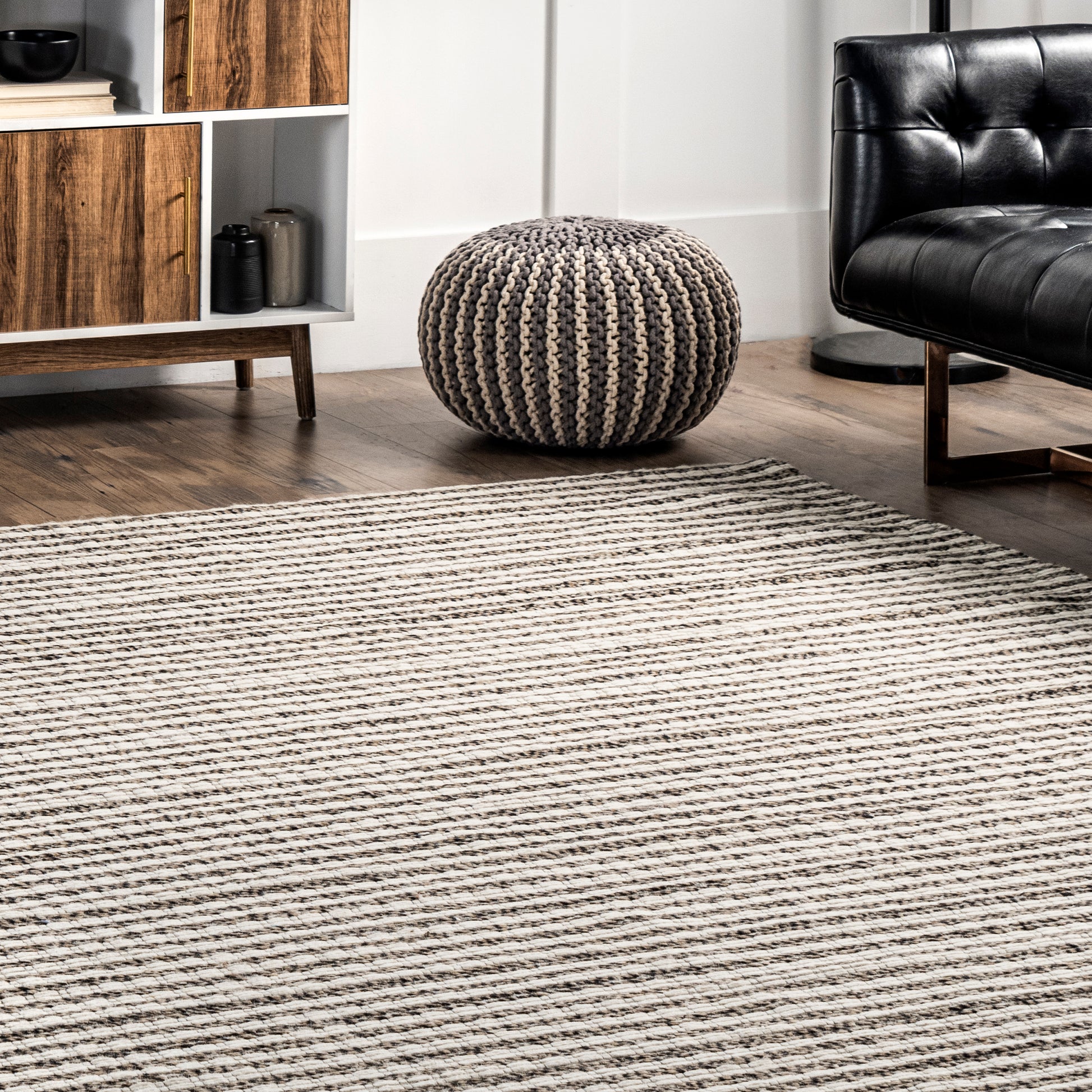 Nuloom Sirena Classic Stripe Blend Nsi3060A Ivory Area Rug