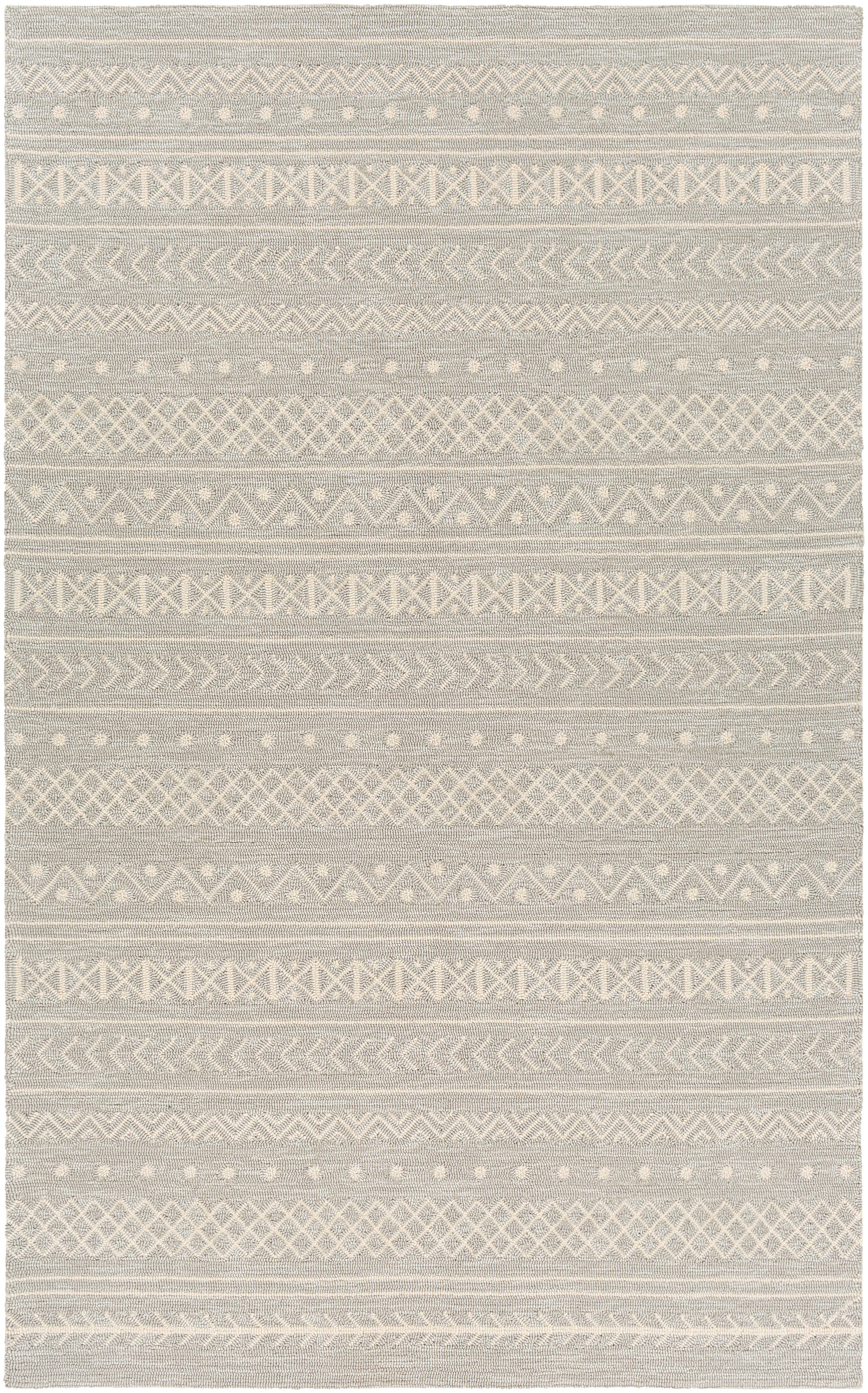 Surya Rain Rai-1288 Light Gray, Cream Area Rug