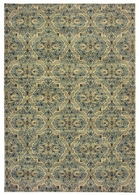 Oriental Weavers Sphinx Raleigh 4927L Ivory / Blue Damask Area Rug