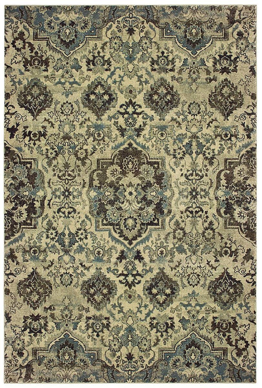 Oriental Weavers Sphinx Raleigh 8027J Ivory / Grey Area Rug