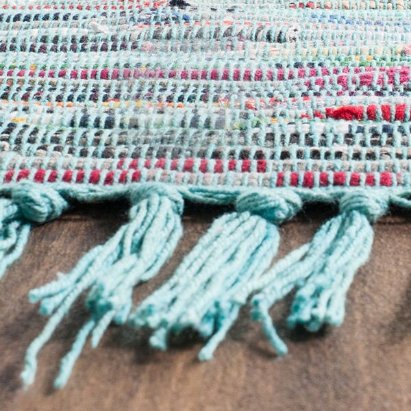 Safavieh Rag Rug Rar121B Blue / Multi Rugs.