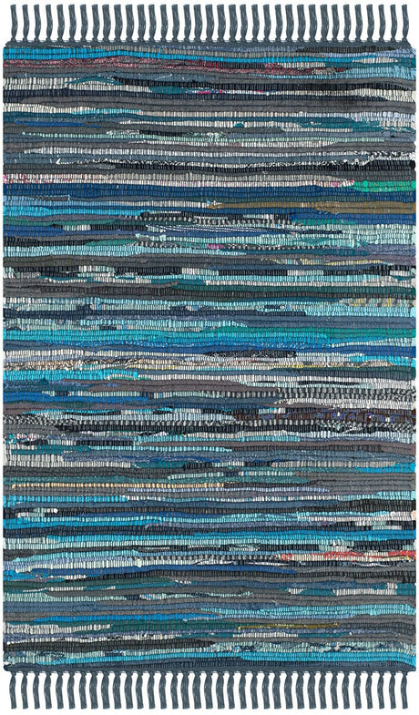 Safavieh Rag Rug Rar121C Ink / Multi Rugs.