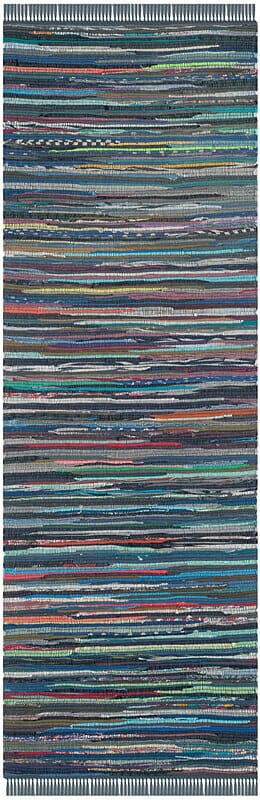 Safavieh Rag Rug Rar121C Ink / Multi Rugs.