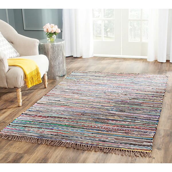 Safavieh Rag Rug Rar121E Rust / Multi Area Rug