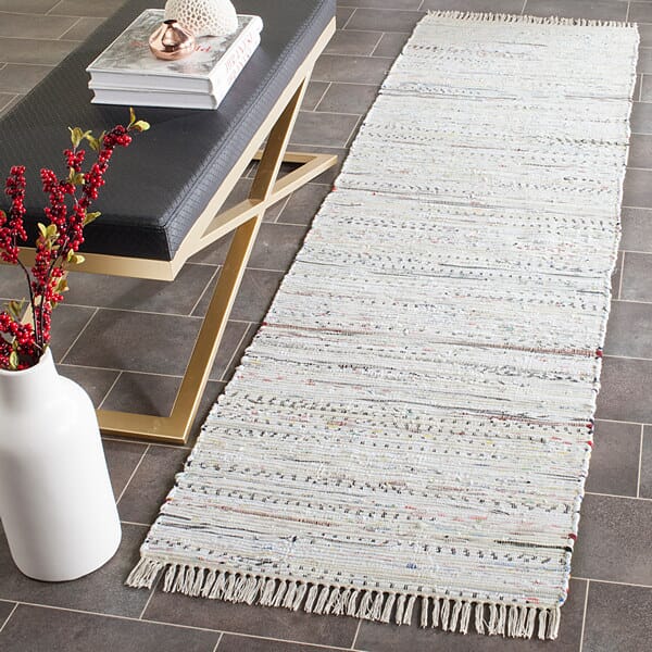 Safavieh Rag Rug Rar121G White / Multi Rugs.