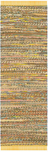 Safavieh Rag Rug Rar121H Yellow / Multi Rugs.
