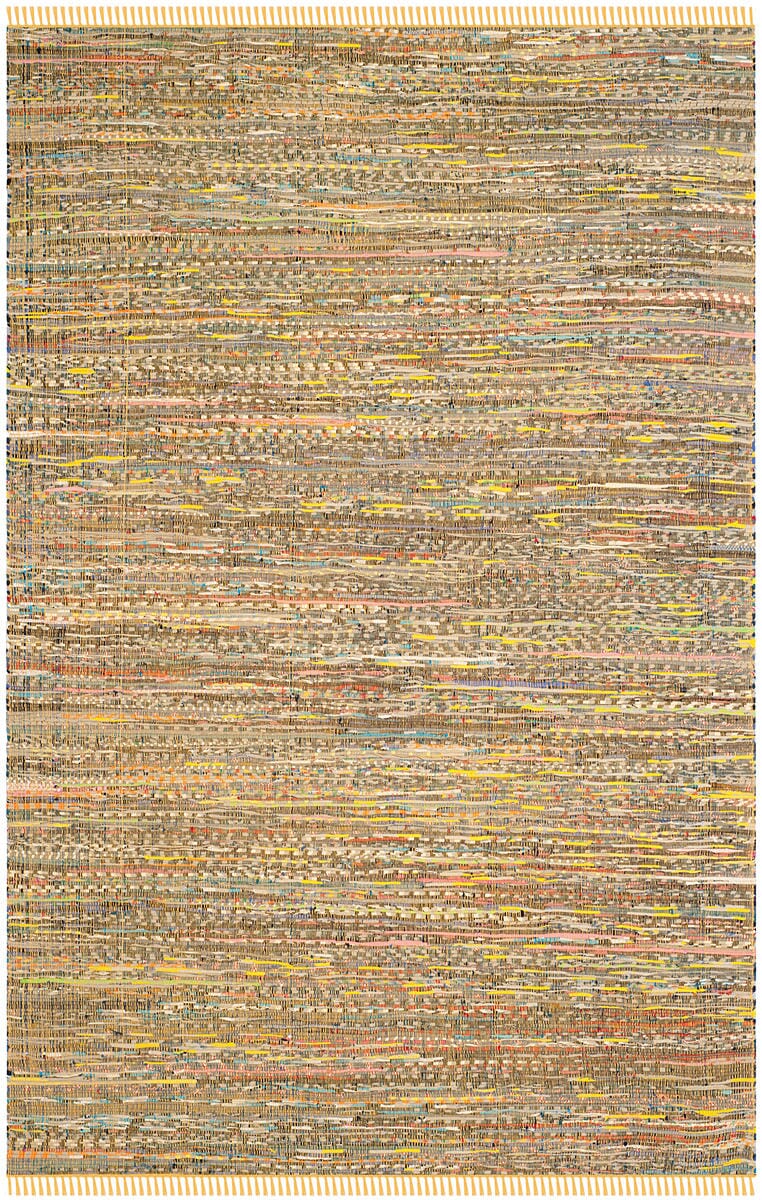 Safavieh Rag Rug Rar121H Yellow / Multi Rugs.