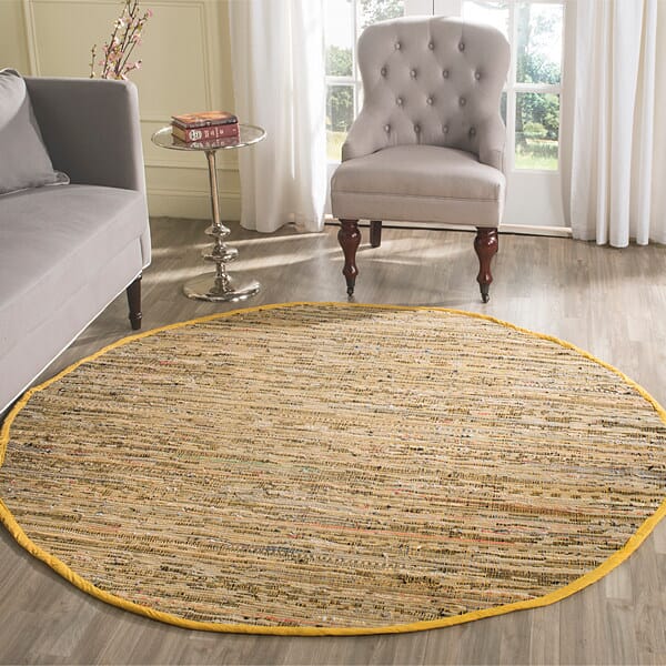 Safavieh Rag Rug Rar121H Yellow / Multi Rugs.