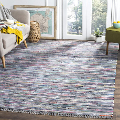 Safavieh Rag Rug Rar121K Aqua / Multi Area Rug