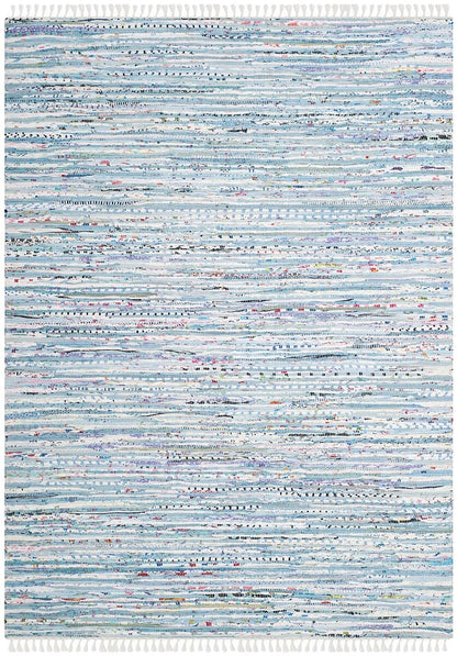 Safavieh Rag Rug Rar125A Light Blue / Multi Area Rug