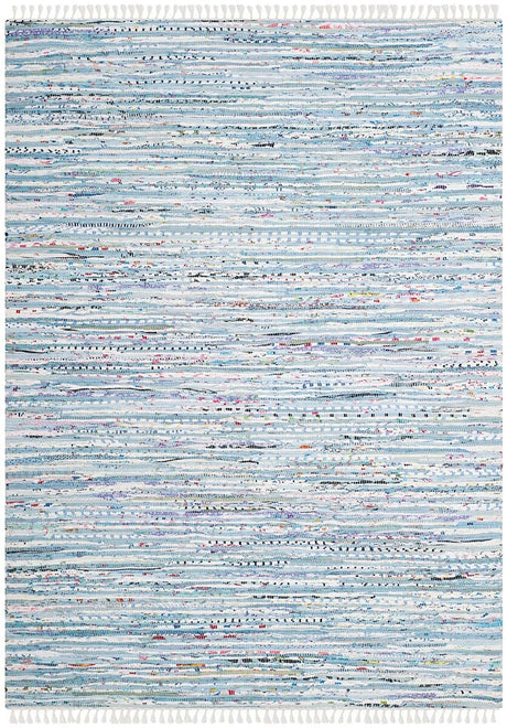 Safavieh Rag Rug Rar125A Light Blue/Multi Rug.