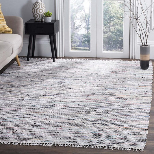 Safavieh Rag Rug Rar125B Ivory / Multi Area Rug