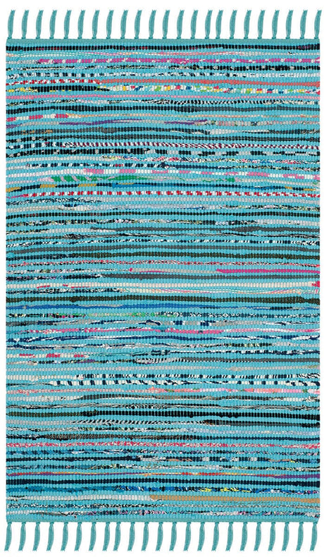 Safavieh Rag Rug Rar125C Turquoise/Multi Rug.