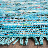 Safavieh Rag Rug Rar125C Turquoise/Multi Rug.