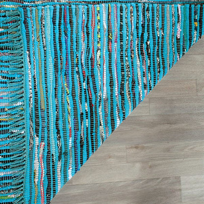 Safavieh Rag Rug Rar125C Turquoise / Multi Area Rug