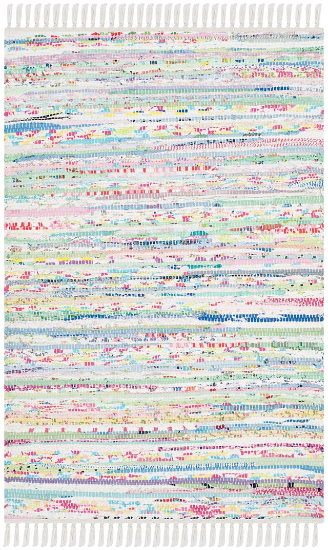 Safavieh Rag Rug Rar125D Light Green/Multi Rug.