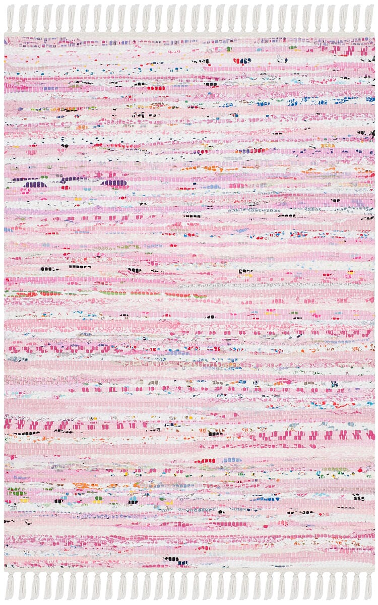 Safavieh Rag Rug Rar125E Light Pink / Multi Area Rug