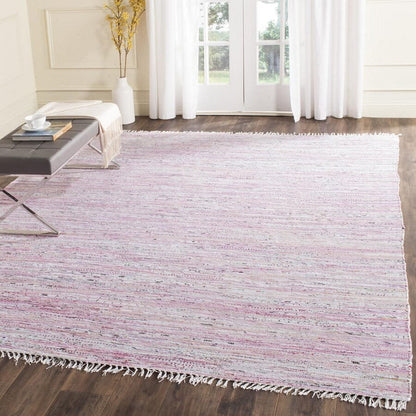 Safavieh Rag Rug Rar125E Light Pink / Multi Area Rug