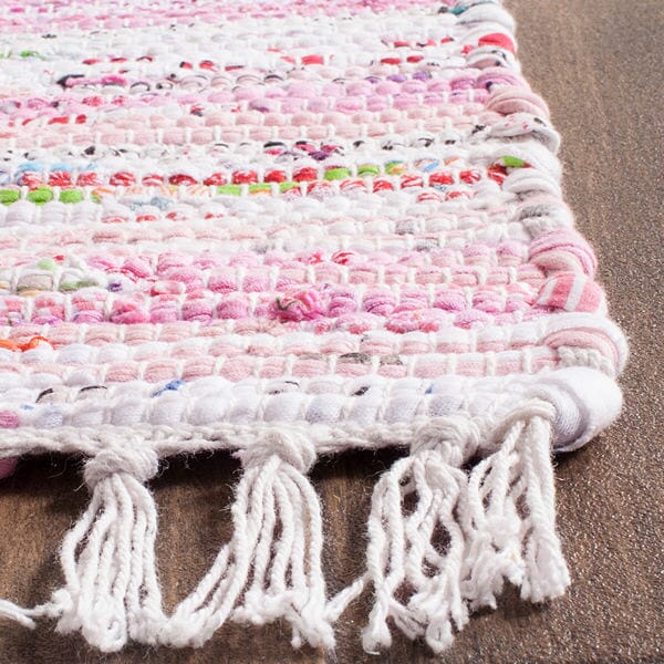 Safavieh Rag Rug Rar125E Light Pink / Multi Area Rug