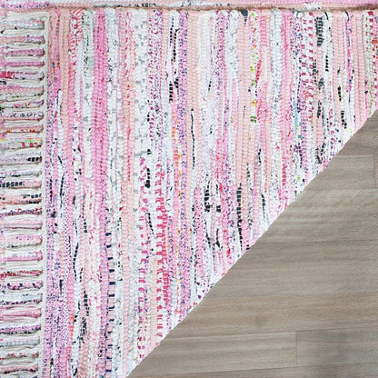 Safavieh Rag Rug Rar125E Light Pink / Multi Area Rug