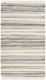 Safavieh Rag Rug Rar126A Ivory / Grey Rugs.