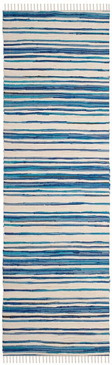Safavieh Rag Rug Rar126B Ivory / Blue Rugs.
